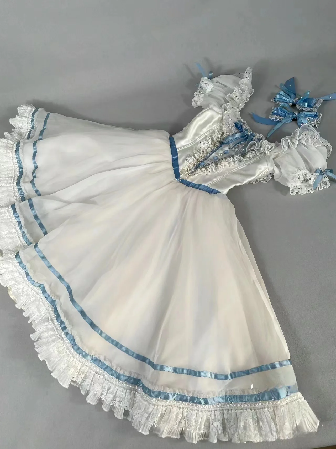 

2024 вариация балетное платье для выпускного вечера частное индивидуальное белое синее темно-синее платье с воротником из газовой ткани со стразами