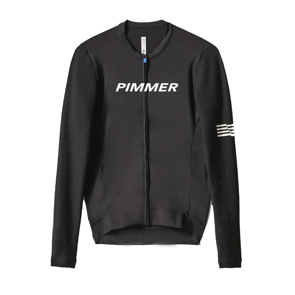 PIMMER 2025 New Summer Long sleeve Men's Cycling Jersey Road Bike Mountain Bike Breathable Tight Sweatshirt Ropa de ciclismo 2