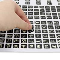 Luminous Car Sticker Instrument Panel Buttons Stickers PVC Truck Decoration Rocker Switch Label Circuit Decal 5