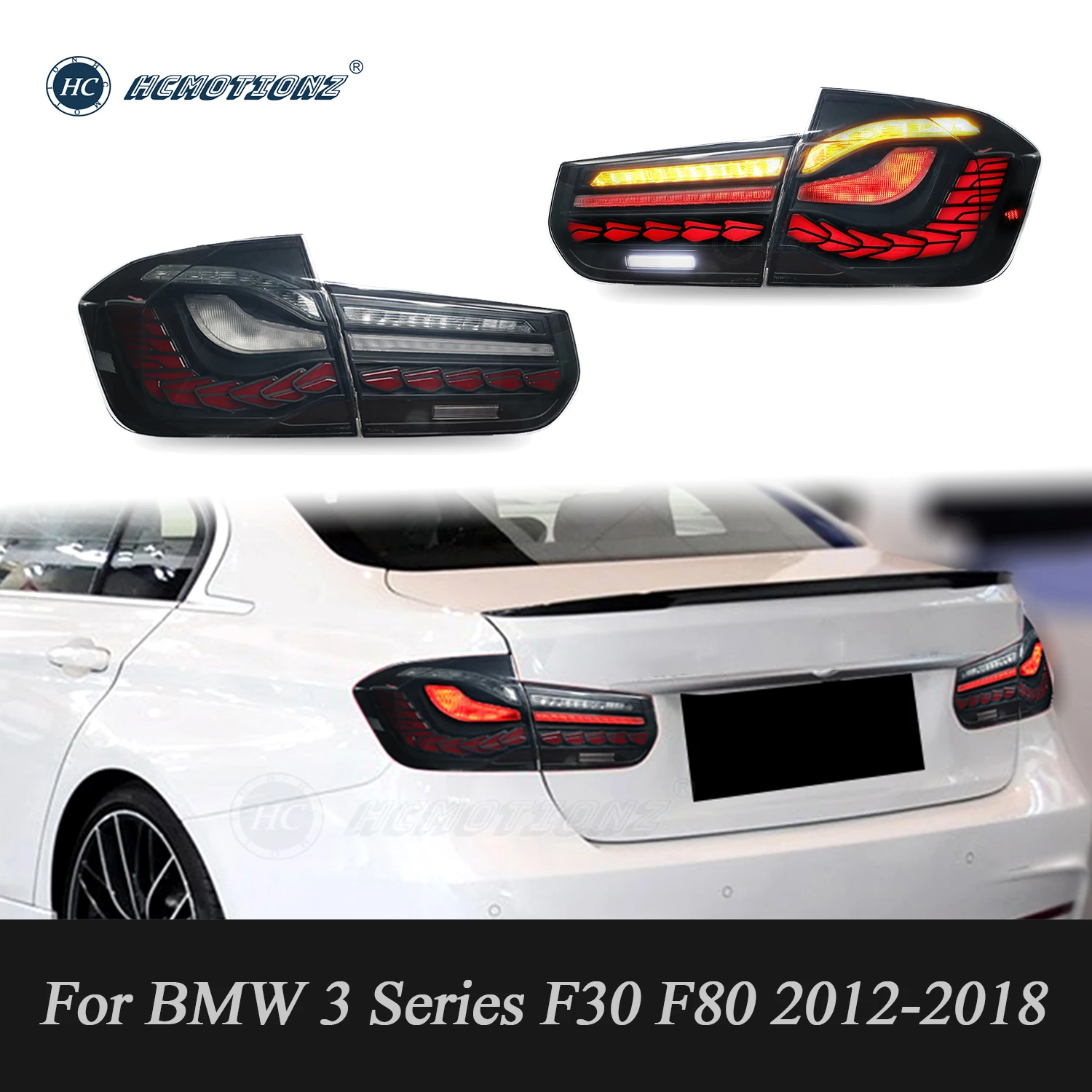HCMOTIONZTailLightsforBMW3Series20132018M3F30F80DRL