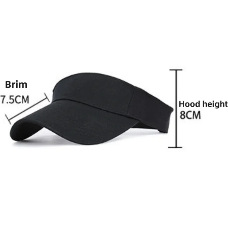 Sports Sun Hats Golf Caps Summer Sun Hats Sun Protection Hat Outdoor Sports Golf Hats Top-Empty Visor Empty Breathable Anti-UV Adjustable Cool Cap
