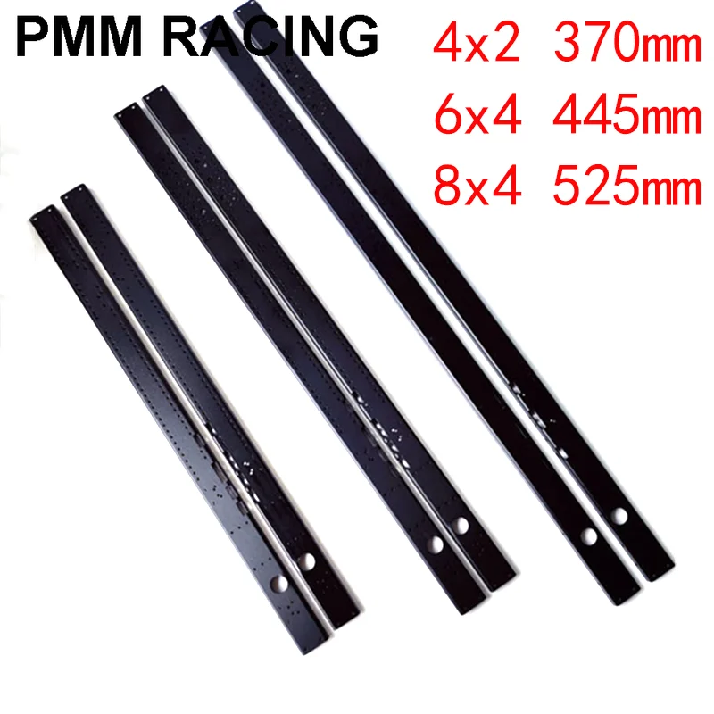 2Pcs Aluminum Alloy M3 Hole Girders 4X2/6X4/8X4 Frame For 1/14 Tamiya Rc Truck Trailer Tipper Scania Man Benz Volvo Car Parts