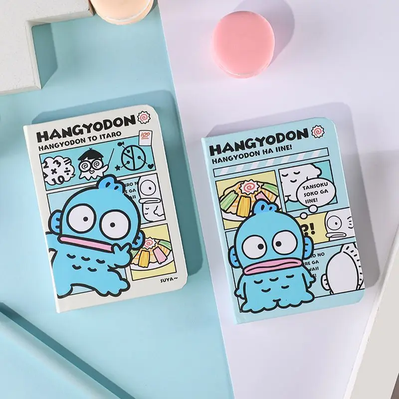 

Sanrio Kawaii Anime Notebook Girls Hangyodon Kuromi My Melody Cinnamoroll Pocket Planner Cute Diary Stationery Toys Gift for Kid