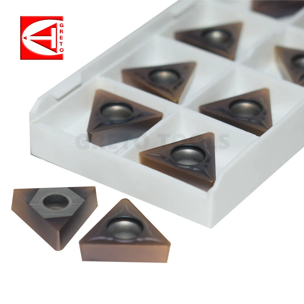 

GRETO TCMT16 T308-GSM GT4204 Cemented Carbide Tools for Cnc Tips Turning Inserts TCMT 16T308-GSM TCMT16T308-GSM