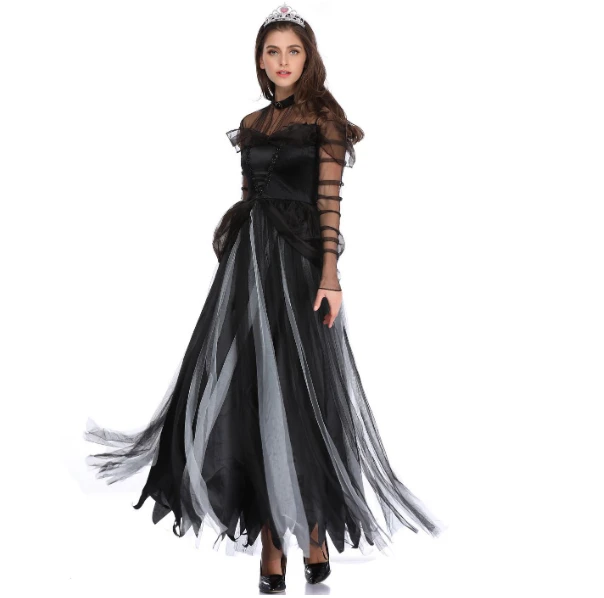 Halloween Costume Sexy Vampire Costume Women Masquerade Party Cosplay  Gothic Witch Evil Queen Bride Dress Carnival Clothing - AliExpress