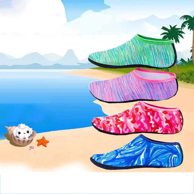 Chaussettes aquatiques de plage pour hommes, femmes et enfants, sports aquatiques de natation, rencontre pieds nus, salle de sport, yoga, fitness, danse, natation, surf, plongée en apnée, chaussures 1