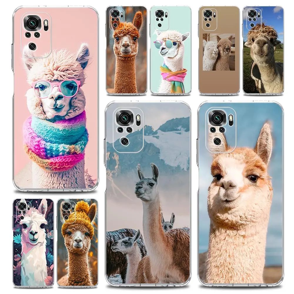 Clear Kawaii Alpaca Lovely Phone Case Cover