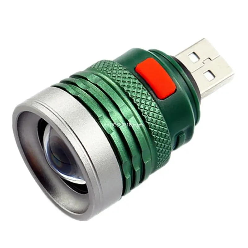 Zoomable-Ultra Bright Portable USB Flashlight Mini 3 Modes USB Flash-Light Torch Powered by Gifts for portable flashlight