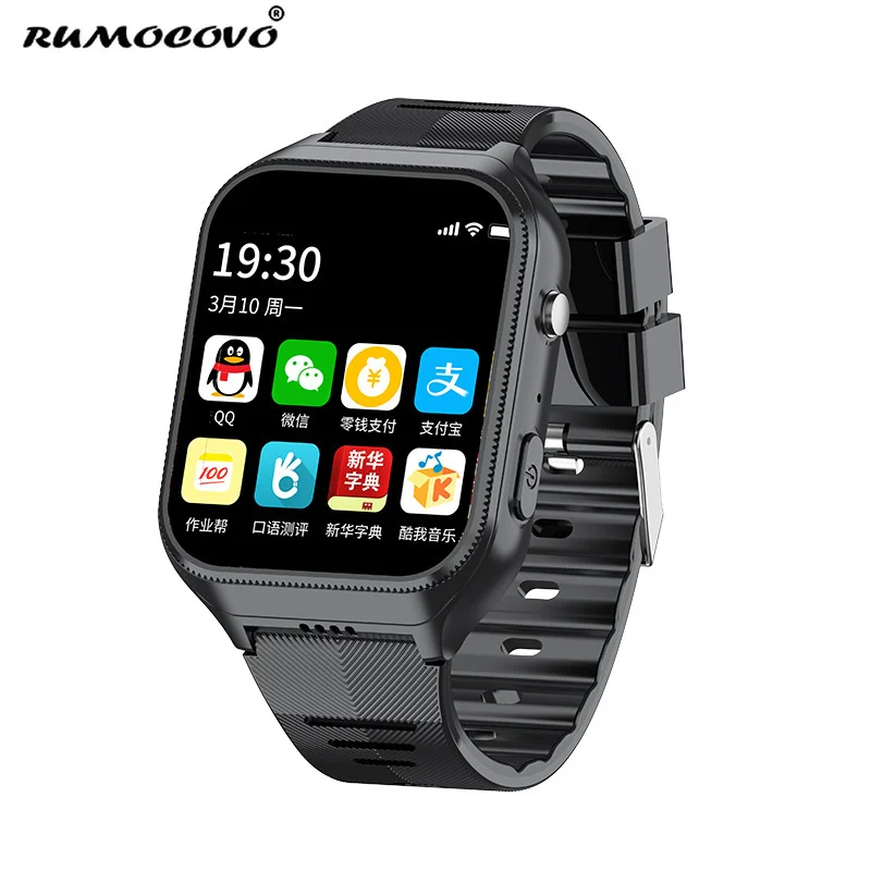 

RUMOCOVO® 4G Elderly Phone Smart Watch SIM Card Insertion GPS Positioning HD Camera Heart Rate Blood Pressure SOS Smartwatch