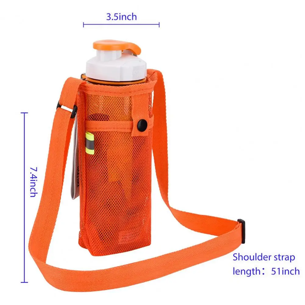 Packable Water Bottle Tote Carrier Bag Tumbler Cup Holder Pouch with  Adjustable Strap Crossbody Mug Sling Sleeve 