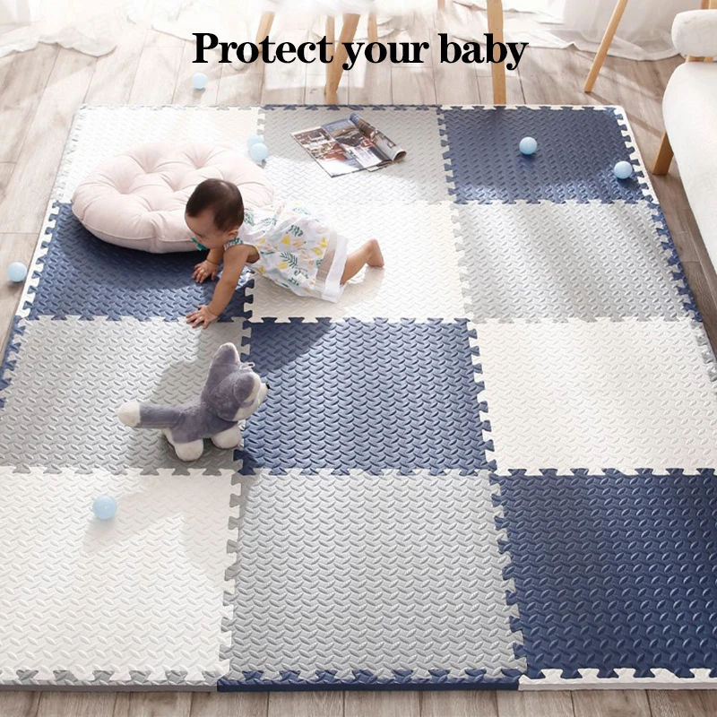 Thickening Baby Game Mat Baby Activity Gymnasium Environment Protection Anti-collision Activity Play Pad 16 Pieces