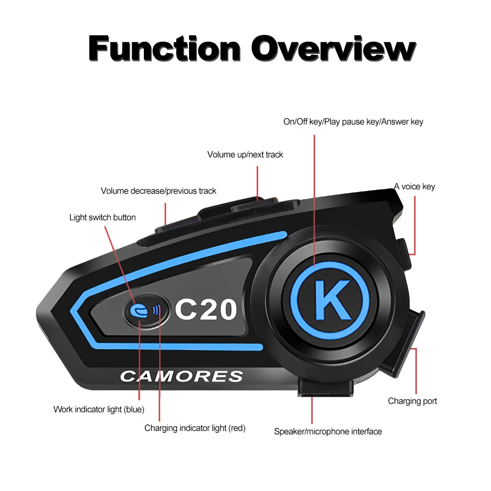 C20    , ںƮ Ʈ,   ÷̾, 1200mAh BT5.3  ,  ȭ