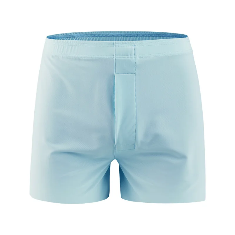 Sexy Men Ice Silk Seamless Boxer Shorts Large Size Loose Underwear Arrow Panties Sleepwear Solid Breathable Underpants Homewear