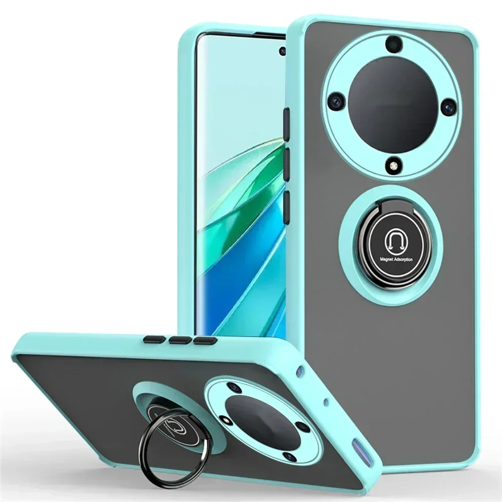 Armor Matte Shockproof Case with Ring Magnetic Holder Stand