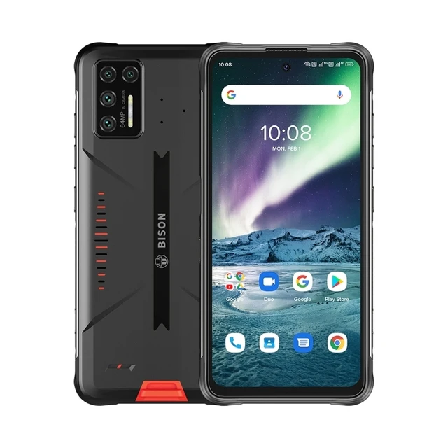 

UMIDIGI BISON GT Global Version IP68 Waterproof Mobile Phone 6.67'' 8GB 128GB 64MP Quad Camera Fingerprint Android 10 Smartphone