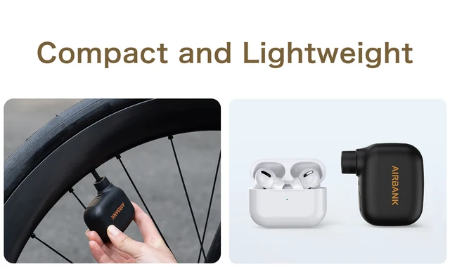 Pompa Aria Elettrica Portatile Per Bici - 100 PSI Ricaricabile Senza Fili