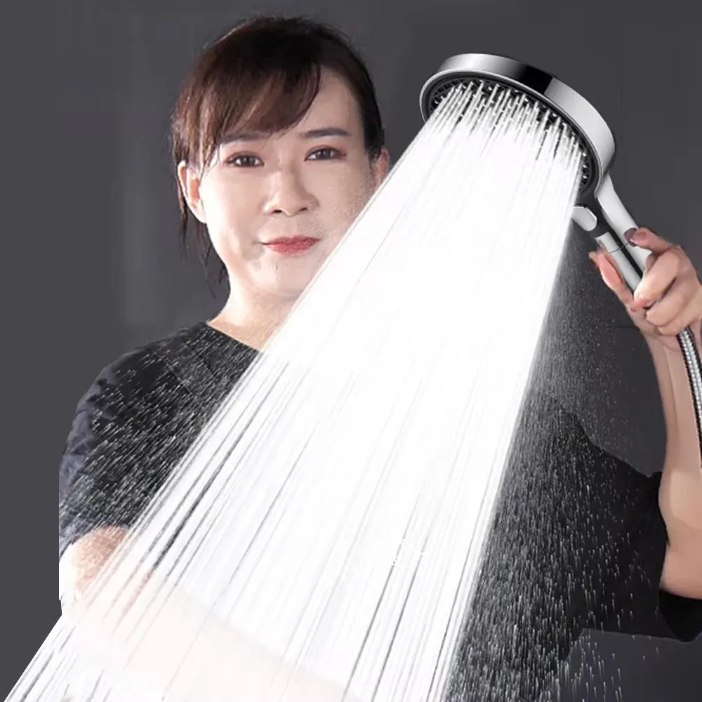 150MM Big Panel Pressure Boost Shower Head With Filter 3 Modes Adjustable Spray Nozzle Massage Shower Faucet Bathroom Accessorie
