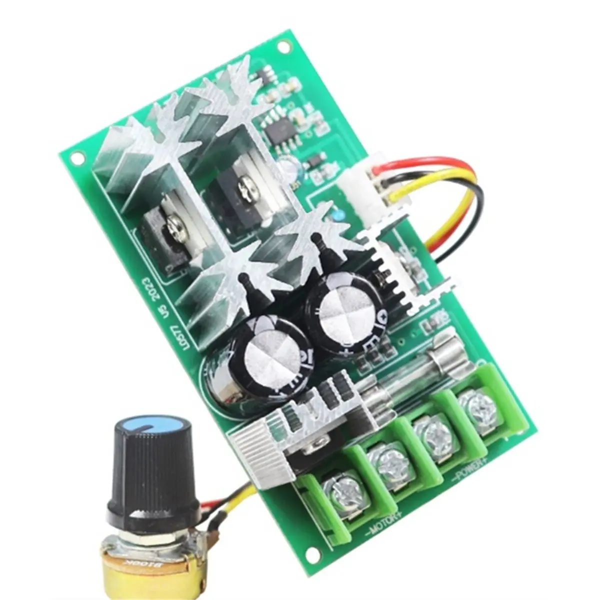 (A23G) DC10-60V 모터 속도 조절기 12V 24V 36V 48V 고전력 드라이브 모듈 PWM 모터 속도 컨트롤러 20A 전류 조절기