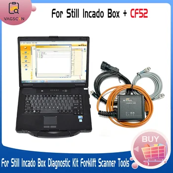 Forklift Scanner Tools for Still Incado Box CF-52 Laptop with Diagnostic Kit for Still Forklift Canbox + Software