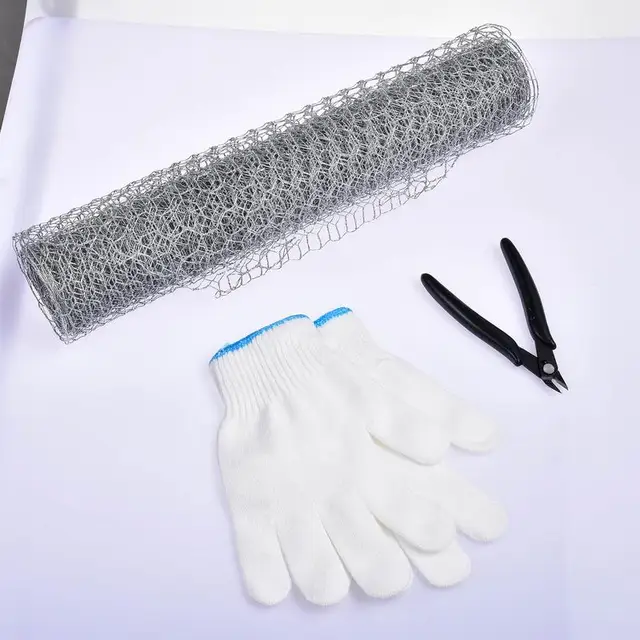 0,4X5 M Huzalkerítés Hatszögletű Huzalháló Rozsdamentes Acél Hálószűrő Nettó Fém Elülső Javítás Rögzítse A Csirke Kerítés Hálóhálót - Image 2