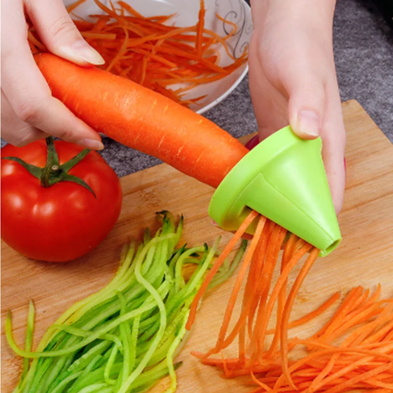 

Kitchen Tool Vegetable Fruit Multifunction Spiral Shredder Peeler Manual Potato Carrot Radish Rotating Grater Kitchen Accessorie