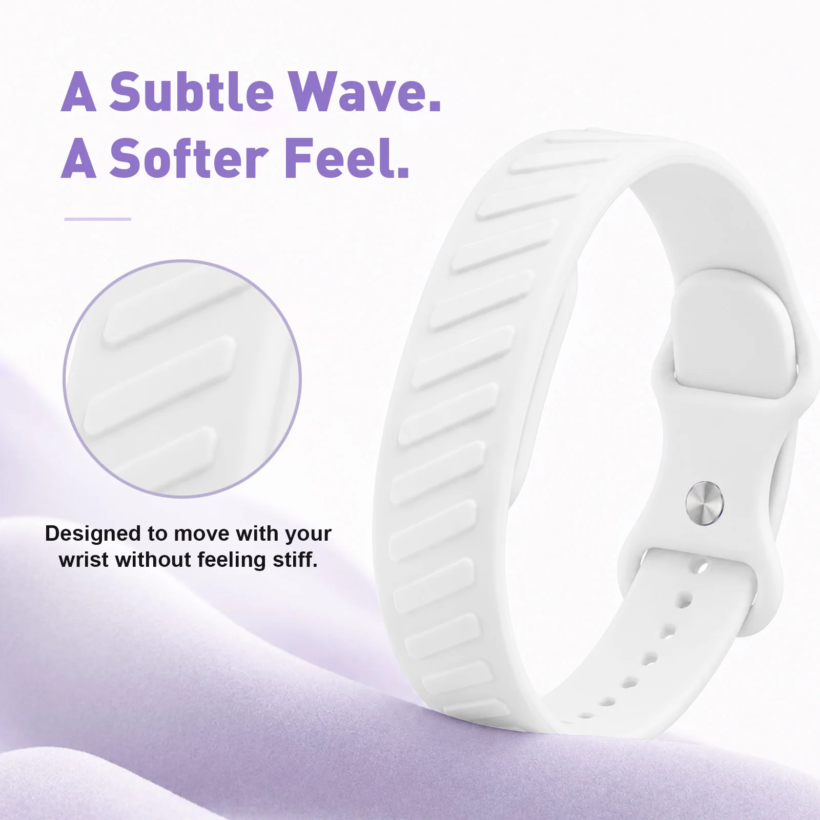 Breathable Silicone Sport Band - Soft Replacement Strap