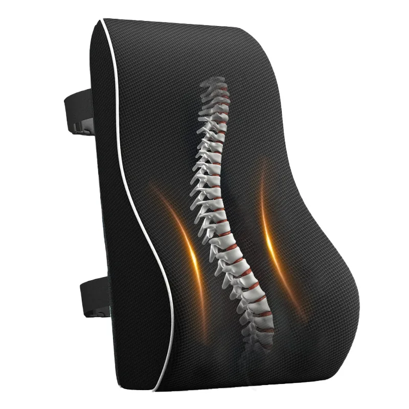 

Lumbar Support Pillow Memory Sponge, Back Pain Relief, Car, Seat Waist Cushion