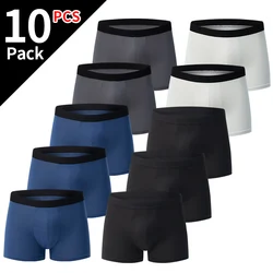 Pack of Men's Black Gold Printed Boxer Underwear - Comfortable, Versatile, Plus Size, Sexy and Sporty - M(60 - 70kg) (10pcs - yy - cs)