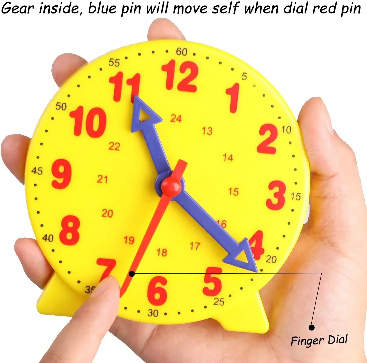 Educational Toys Montessori Time Teaching Clock Student Clock Math Skill Demonstration Model Early Education Learning Resources For School