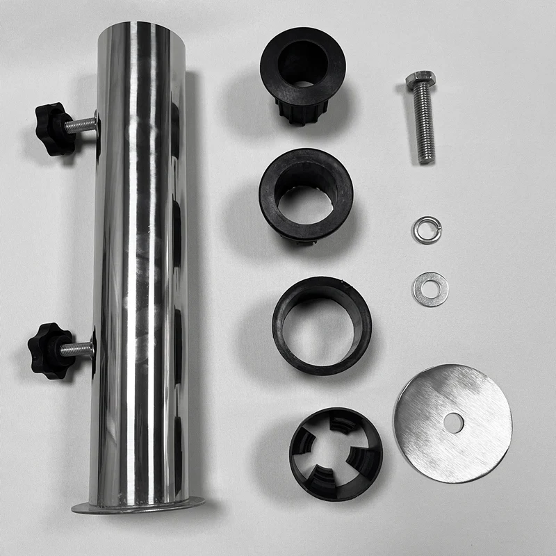 Umbrella Pole Mount Stand Tube Set Outdoor Parasol Base Holder Insert Pipe Sleeve, For Outside Garden Backyard Balcony