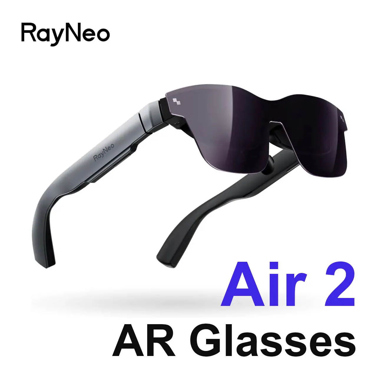 RayNeo Air 2 AR Glasses Smart Glasses with 201" Micro OLED Display 1080P for Phones Laptop Switch PS5 XBOX