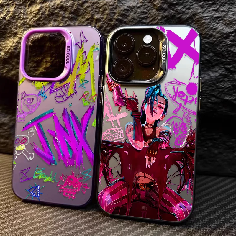 Graffiti Arcane Jinx Phone Case – Vibrant Matte Back Cover