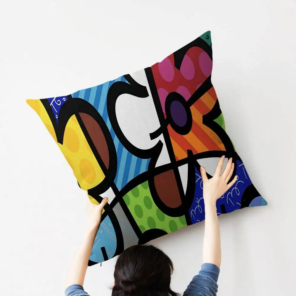 Britto Art Kissenbezug im Farmhouse-Stil, Dekorative Zierkissenhüllen für Couch-Dekorationen – Detail 12
