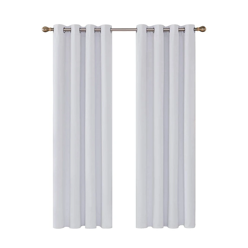 

Set Of 2 Blackout Curtains, Thermal Curtains, Opaque Curtains Room Curtain With Eyelets,96X52in (H X W)