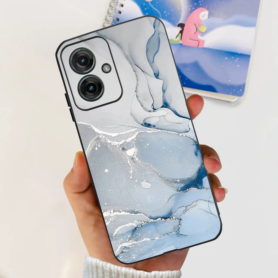 Lovely Cartoon Soft Silicone Back Protective Case Cover - Moto G55 5G