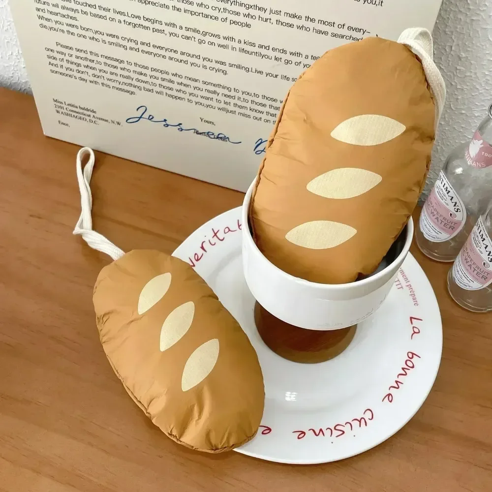 1PC Baguette Foldable Shopping Bag Organizer Bag Ins Wind Cartoon Portable Large Capacity Handheld Environmental Protection Bag