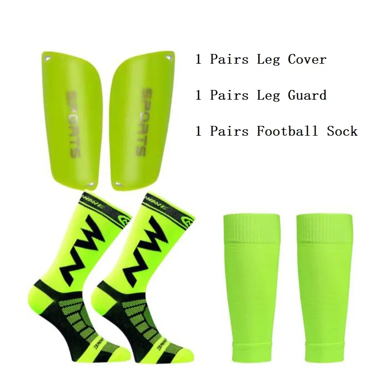 

Men Women Sports Soccer Socks Non-slip Football Socks Tennis Yoga Cycling Leg Cover Shin Pads Leg Guard 3PCS Set