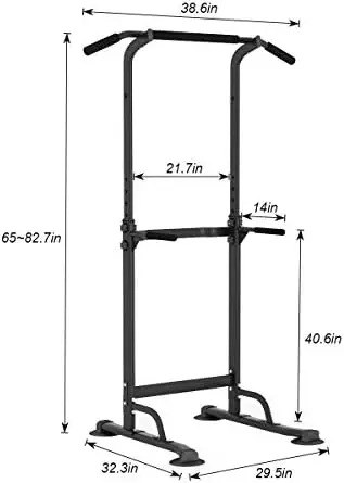 Adjustable Height Home Gym Pull-Up Bar 2