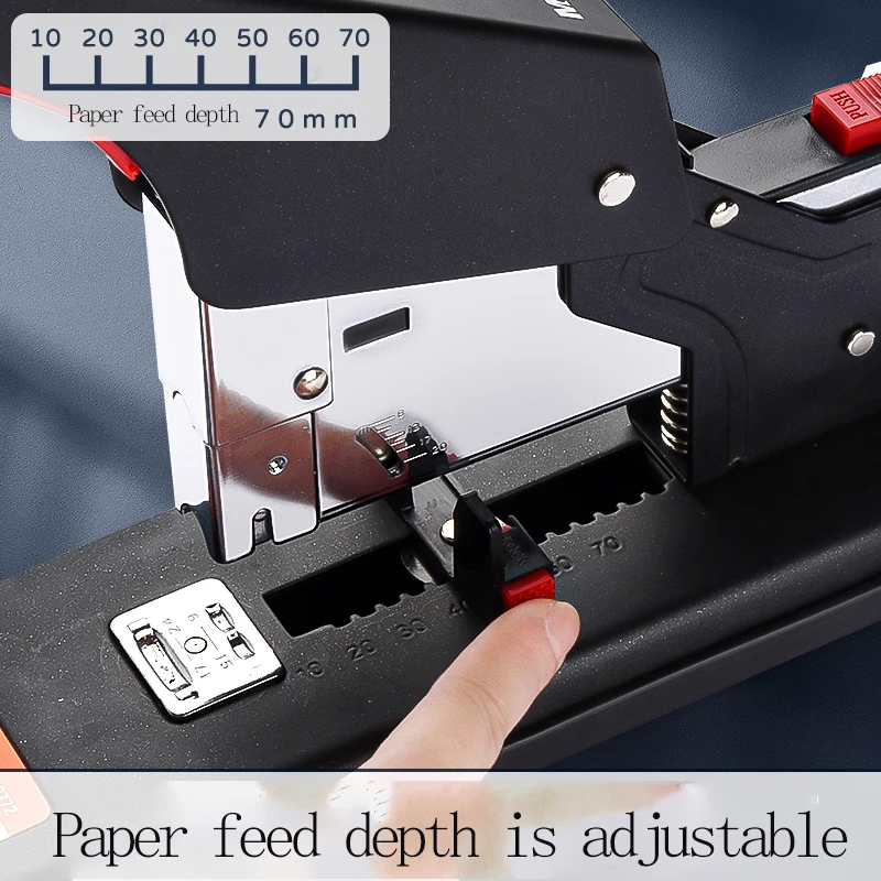 M&G Heavy-Duty Stapler, High-Capacity Manual Stapler Staples 2-200 sheets of paper 23/23/23/17 bookbinding For student and offic