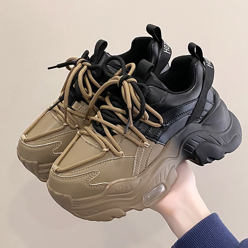 

MILIKUYOU Sneakers For Women Men Casual Chunky Shoes Women Color Blocking Wear-resistant Vulcanized Shoes Lover Zapatillas Mujer