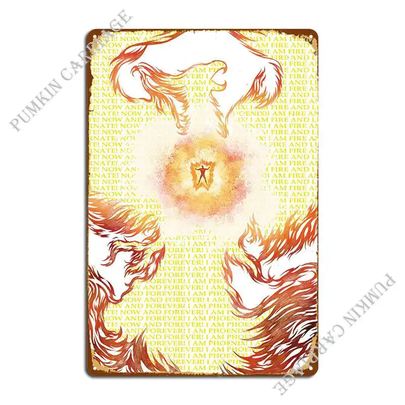 

I Am Fire Metal Plaque Poster Club Mural Poster Tin Sign Poster