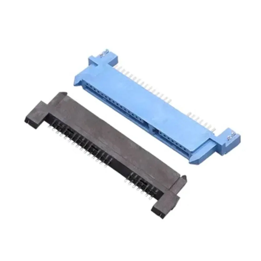 

100pcs SATA7+15 Female Seat SMT Horizontal Mount Sink Plate Type SATA Connector Interface With Harpoon Positioning Feet