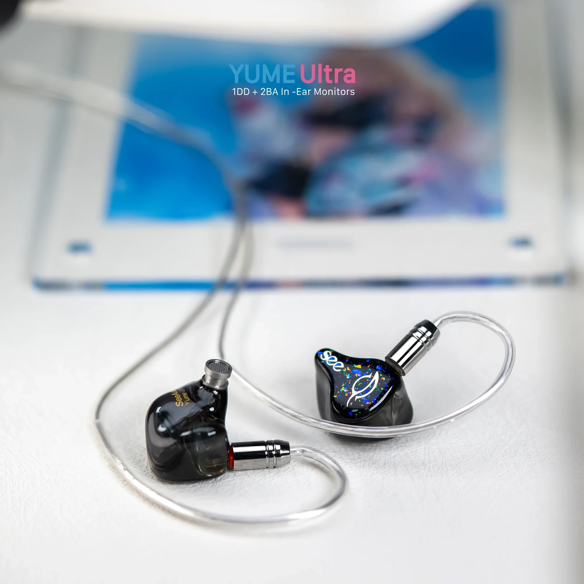 Наушники-вкладыши Angelears & Seeaudio Yume Ultra 1DD + 2BA, наушники-вкладыши IEM, наушники-вкладыши 2pin 0,78 мм, Hi-Fi наушники со съемным кабелем