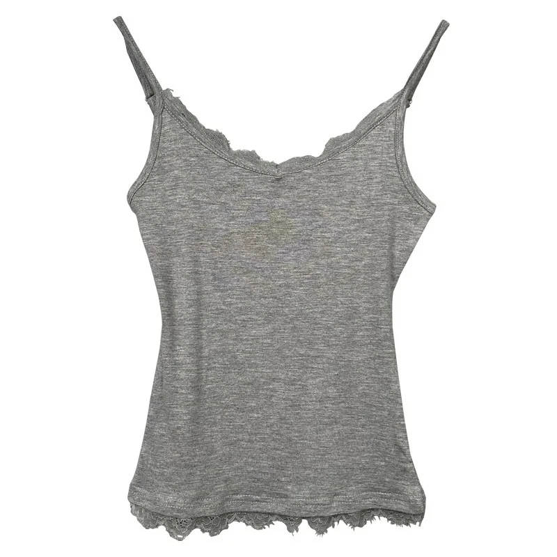Sexy Lace Trim Csole Tank Top Women's Slim Fit Sle Commute Faion Chinese Dongda Gate New Arrival Pure Desire