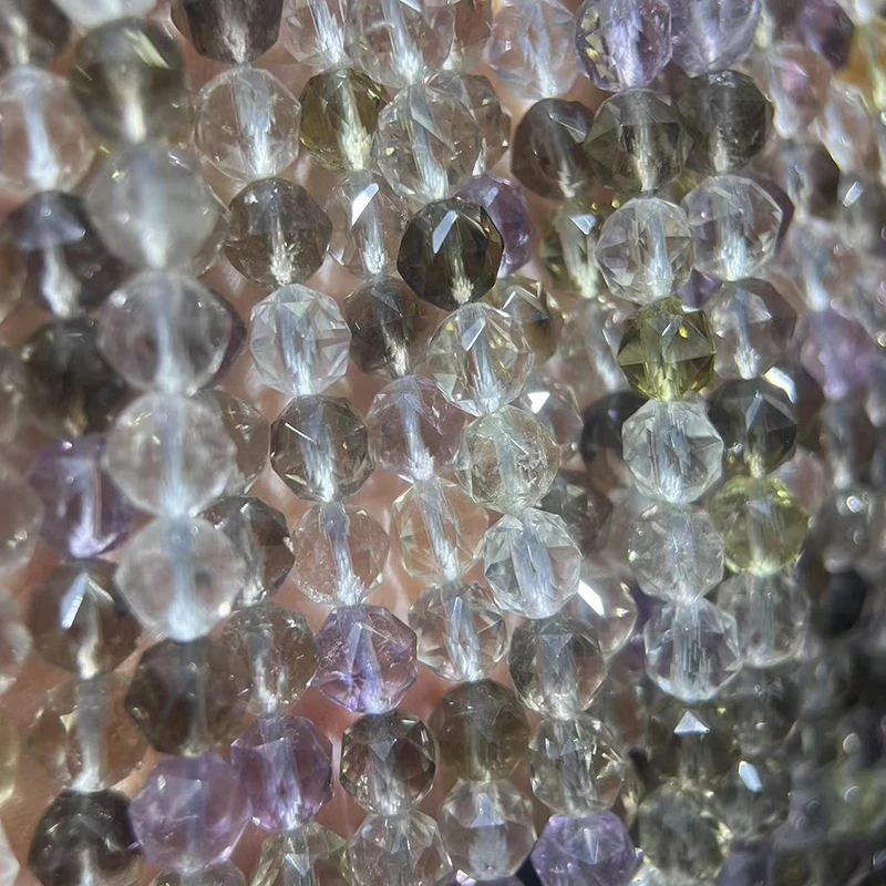 

Natural crystal diamond diamond bead loose bead DIY jewelry accessory beading