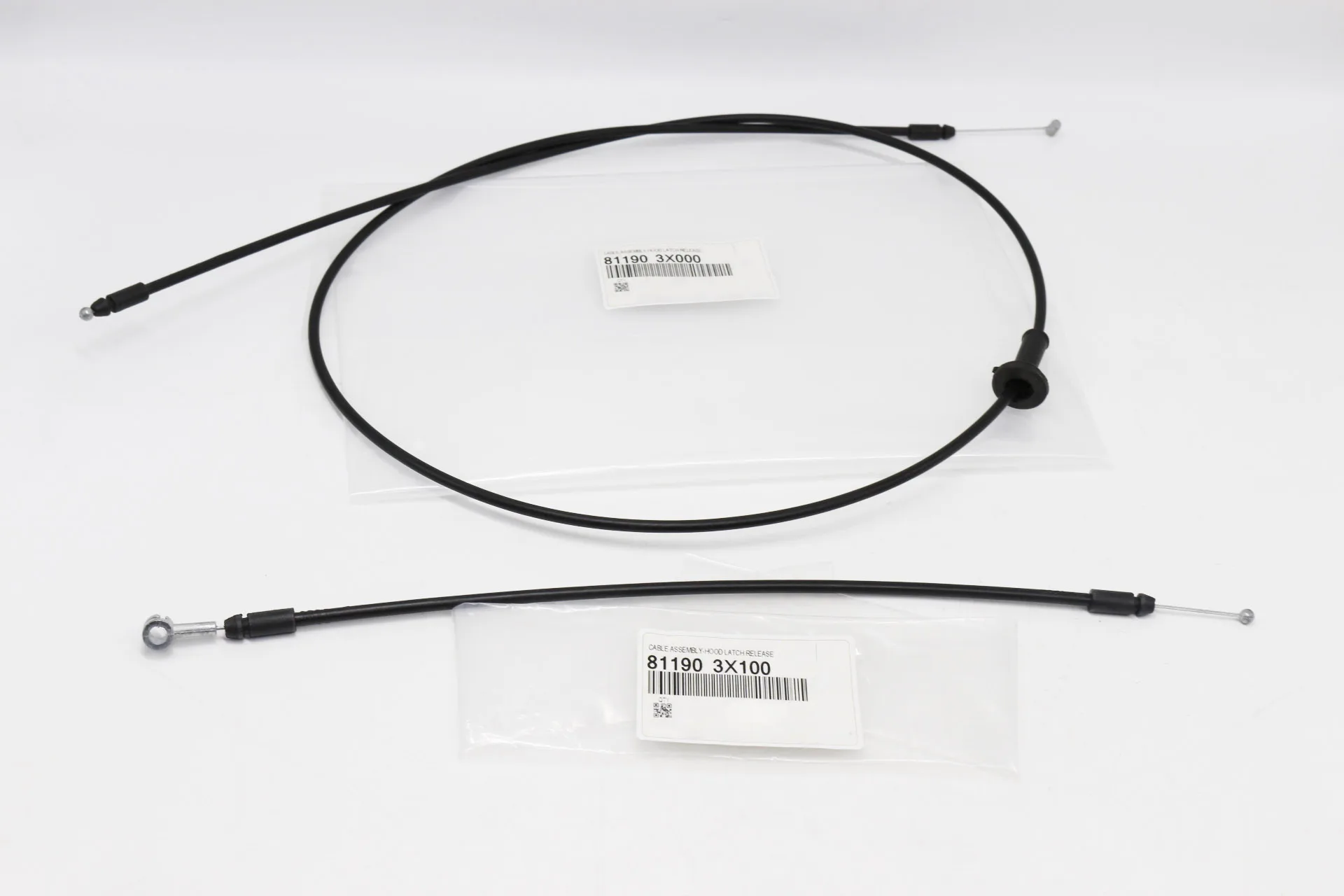 2Pcs 811903X000 811903X100 Genuine Hood Release Cable For Hyundai Kia 11-18 Front+Rear