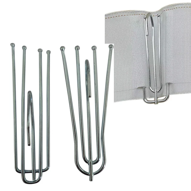 45PCS Curtain Pencil Pleat Hooks for Curtains Glider Shape Window Curtain  Hanging Accessories Curtains Plastic Hooks CP056-40