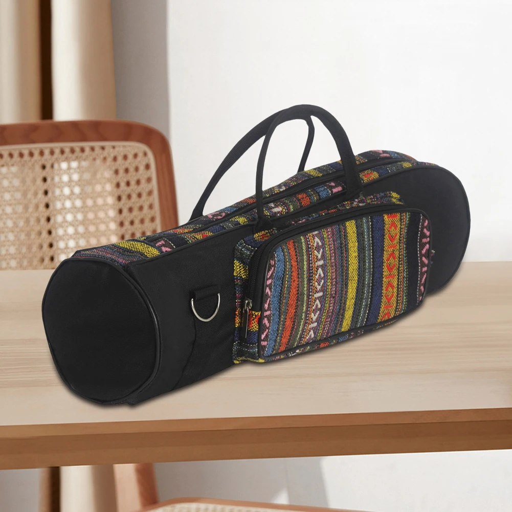 Ethnic Style Trumpet Bag Portable Oxford Cloth Waterproof Carrying Bag Wear-resistant Trumpet Instruments Accessories