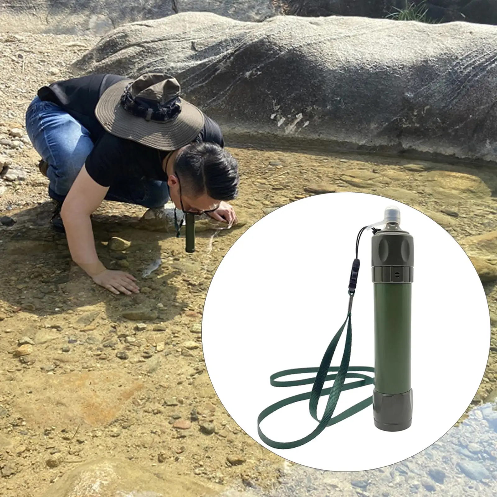STARer Water Personal Purifier Drinking Camping Hiking Survival