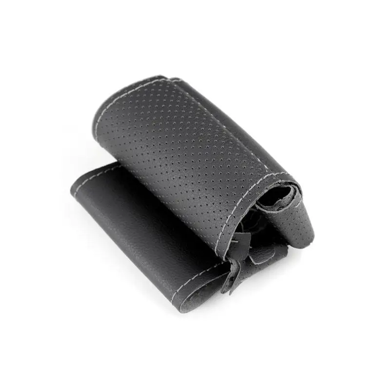 Premium Leather Steering Wheel Cover - Luxury Car Interior Accessory